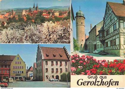 Gerolzhofen Panorama Eulenturm Marktplatz