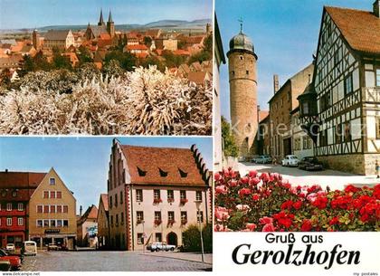 Gerolzhofen Panorama Stadtturm Marktplatz