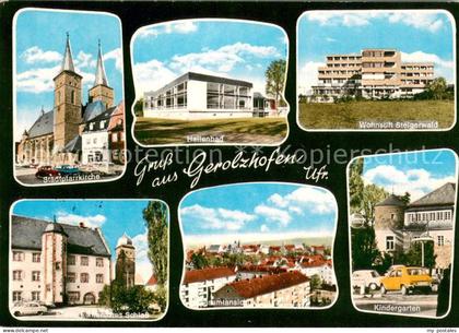 Gerolzhofen Stadtpfarrkirche Hallenbad Wohnstift Steigerwald Echtersches Schloss