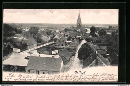AK Gettorf, Totalansicht mit Kirchturm