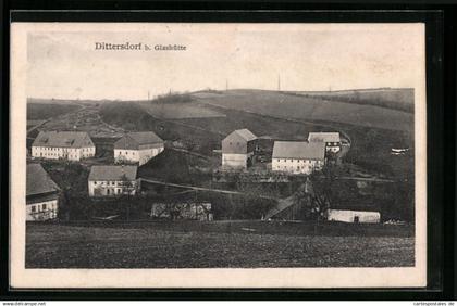 AK Dittersdorf bei Glashütte, Gesamtansicht der Gemeinde