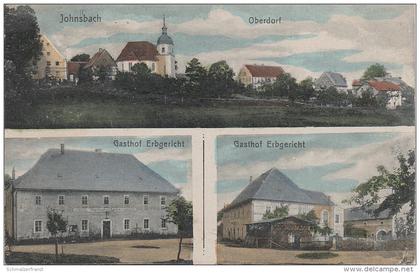 AK Johnsbach Oberdorf Gasthof Erbgericht bei Glashütte Schmiedeberg Altenberg Falkenhain Bärenhecke Dittersdorf Geising