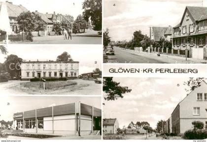 Gloewen Plattenburg Heinrich Heine Platz Bahnhof Konsum Einkaufszentrum Rat der