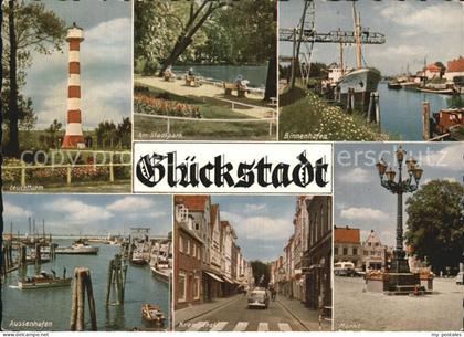 Glueckstadt Leuchtturm Stadtpark Binnenhafen Markt