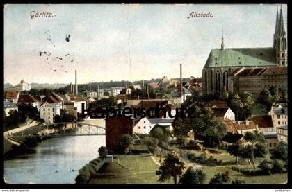 ALTE POSTKARTE GÖRLITZ ALTSTADT PANORAMA NEISSE Zgorzelec Ansichtskarte postcard cpa AK