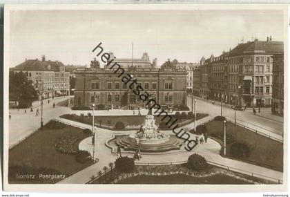 Görlitz - Postplatz - Verlag Karl Simon Görlitz - Foto-AK ca. 1930