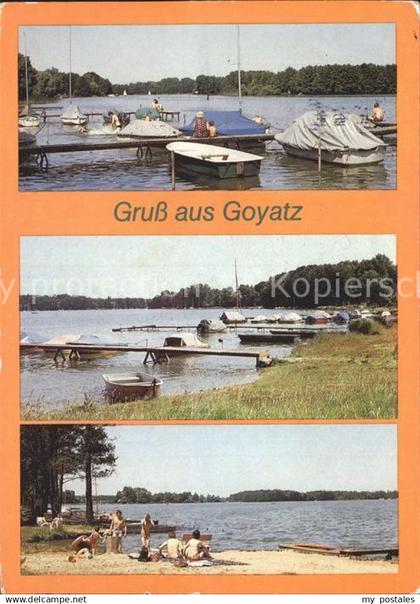 Goyatz Uferpartie am See Bootsanleger Strand