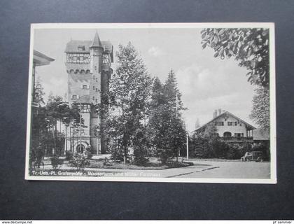 AK 1935 Ruppenübungsplatz Grafenwöhr Wasserturm und Militär Forsthaus Photokunst Ernst Greiner Oberpfalz