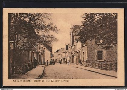 AK Grevenbroich, Blick in die Kölner Strasse
