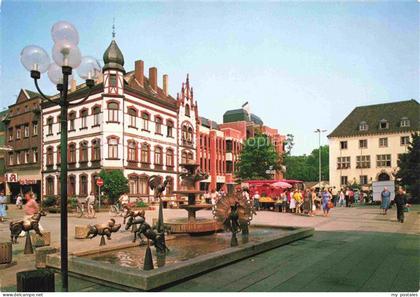Grevenbroich NRW Marktplatz Rathaus Haus Portz Brunnen