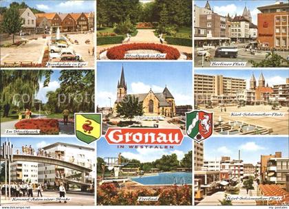 Gronau Westfalen Berliner-Platz Konrad-Adenauer-Strasse Kurt-Schumacher-Platz