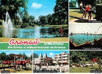 Gronau Westfalen Stadtpark Hallenbad Vogelpark Kurt Schumacher Platz Ponyhof Pfe