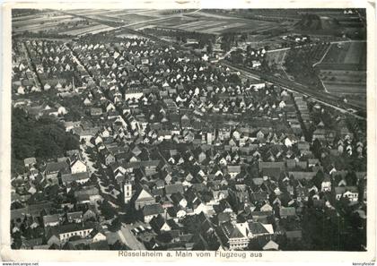 Rüsselsheim am Main vom Flugzeug aus