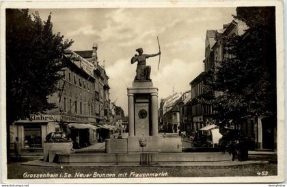 Grossenhain - Neuer Brunnen mit Frauenmarkt