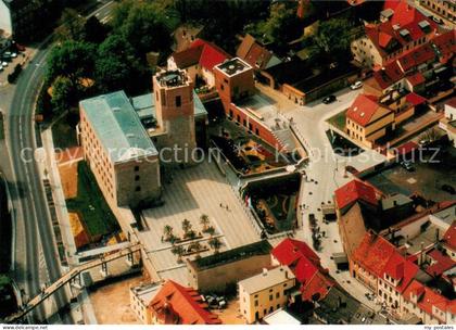 Grossenhain Sachsen Fliegeraufnahme Schloss mit Bergfried