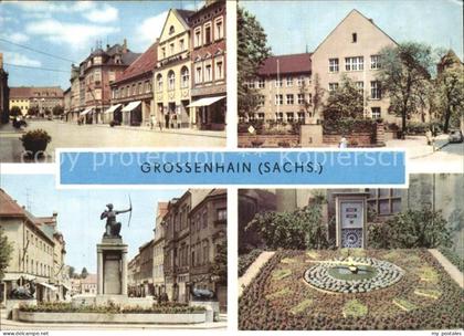 Grossenhain Sachsen Frauenmarkt Dianabrunnen Blumenuhr
