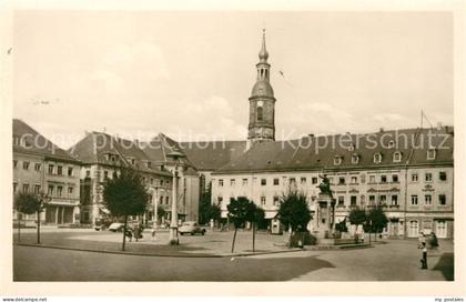 Grossenhain Sachsen Karl Marx Platz mit Marienkirche