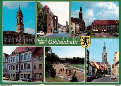 Grossenhain Sachsen Rathaus Klosterruine Hauptmarkt Marienkirche Altes Buergerme