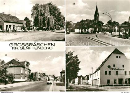 Grossraeschen Ernst Thaelmann Strasse Platz der Einheit Rathaus HO Gaststaette