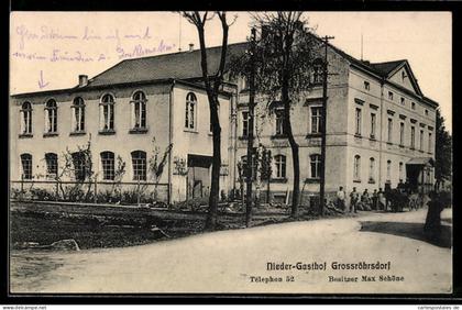 AK Grossröhrsdorf, Nieder-Gasthof von Max Schöne