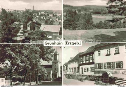 Gruenhain-Beierfeld Erzgebirge Sachsen Teilansicht Genesungsheim Markt Moenchsbr