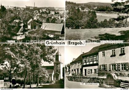 Gruenhain-Beierfeld Erzgebirge Teilansicht FDGB Erholungsheim Markt Moenchsbrunn