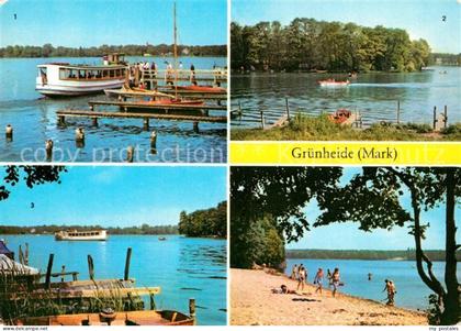 Gruenheide Mark Anlegestelle HOG Seeblick Lindwallinsel Badestrand