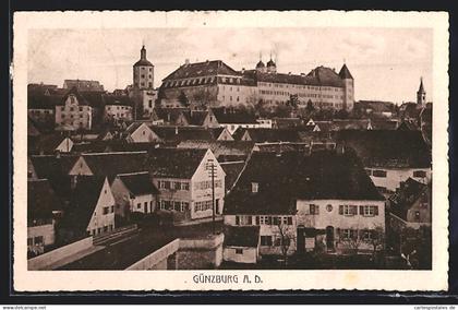 AK Günzburg a. D., Teilansicht bei Tag