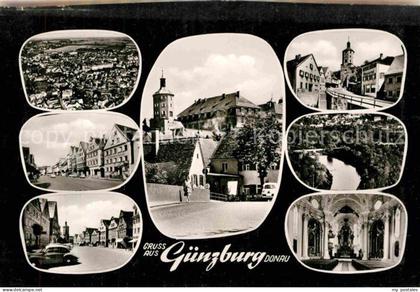 Guenzburg Bayern Kirche innen Bruecke Stadtansichten