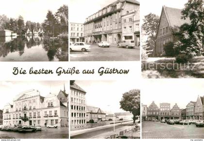 Guestrow Mecklenburg Vorpommern Faehrteich Hotel Stadt Guestrow Barlach Gedenkst