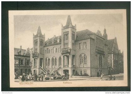 AK Allemagne - GÜTERSLOH - Rathaus ( animée marché Hermann Lorch)