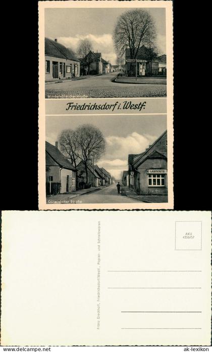 Friedrichsdorf Westfalen Gütersloh 2 Bild Gütersloher Windelsbleichstraße 1952