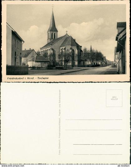 Friedrichsdorf (Westfalen)-Gütersloh Straßenpartie Ortsmitte 1961