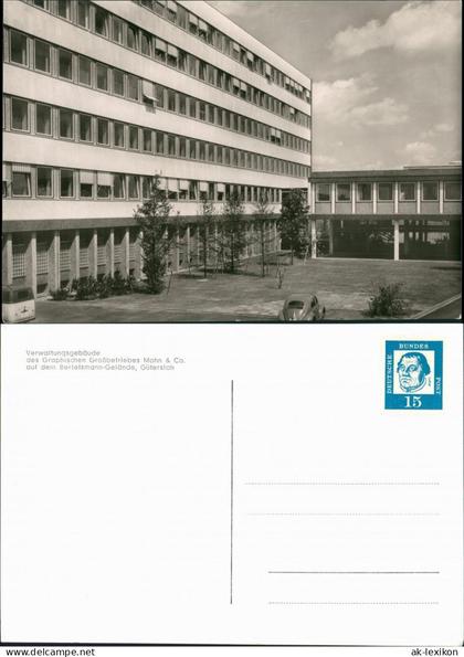 Gütersloh Verwaltungsgebäude Graphische  Mohn & Co. Bertelsmann-Gelände 1965