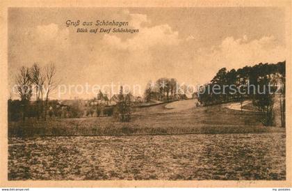 Schoenhagen Neustadt Dosse Blick zum Dorf