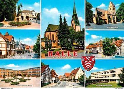 Halle Westfalen Amtsgericht Ev Kirche Bahnhofstr Rosenstr Schulzentrum Langestr