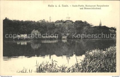 Halle Saale Saale Partie Restaurant Bergschenke Bismarckdenkmal