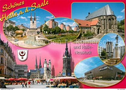 Halle Saale Stadtansichten Halle Neustadt