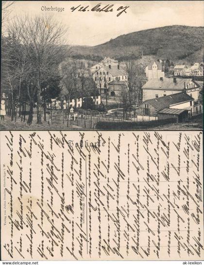 Oberbrügge Halver Partie in der Stadt  Ansichtskarte  1907