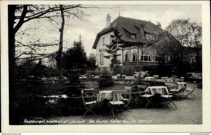 CPA Hamburg Eimsbüttel Lokstedt, Restaurant Waldeslust, Inh. Gustav Keller Ww., Garten