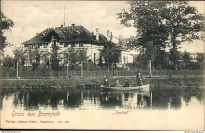 CPA Hamburg Wandsbek Bramfeld, "Seehof", Ruderboot
