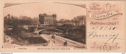 ***  HAMBOURG ****  petite carte Hambourg