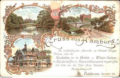 HAMBURG  CITY Botanischer Garten Faehrhaus St Pauli Karsten Miles Bruecke mit Se