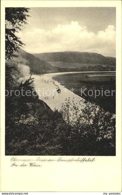 Hann. Muenden Oberweser Personen Dampfschiffahrt