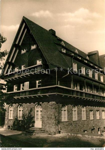 Hartenstein Zwickau FDGB Erholungsheim Aktionseinheit