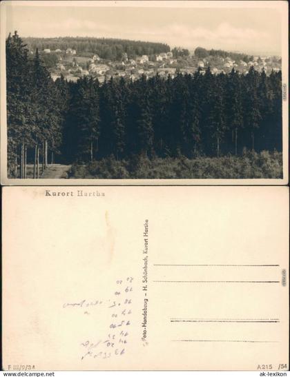 Ansichtskarte Hartha Panorama-Ansicht 1954