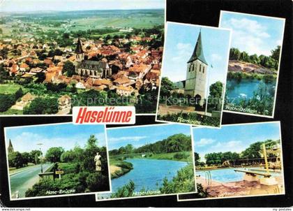 Haseluenne Emsland Niedersachsen Pfarrkirche Wacholderhain Hase-Bruecke Hase-Par