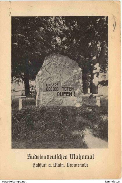 Hassfurt am Main - Sudetendeutsches Mahnmal