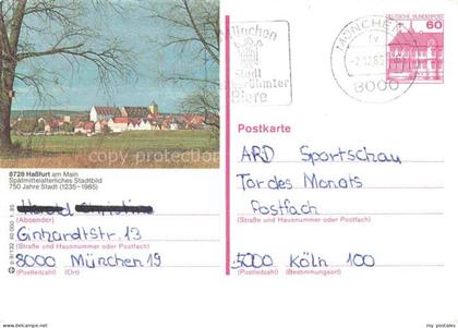 Hassfurt Main Bayern Spaetmittelalterliches Stadtbild