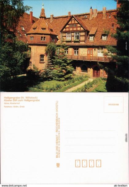 Ansichtskarte Heiligengrabe Kloster Stift zum Heiligengrabe - Klosterhof 1988